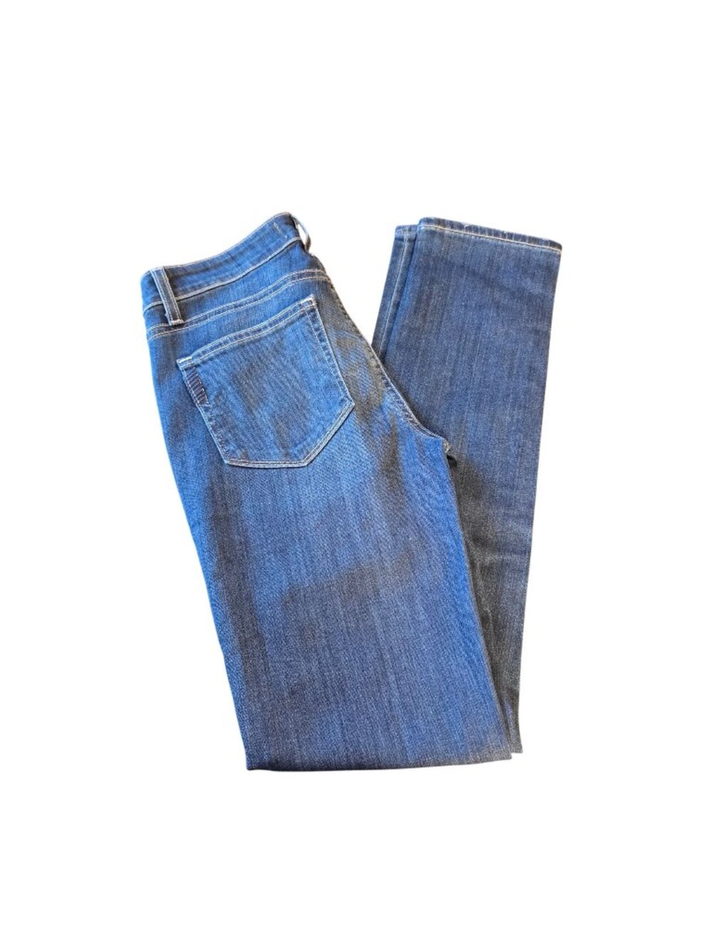 Paige Skyline Skinny Jeans Mid Rise Stretch Medium Wash Premium Denim Sz 27